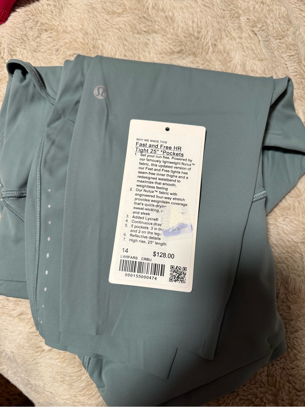 Fast and free 25 “ lululemon athletica High-Rise leggings. Crater blue